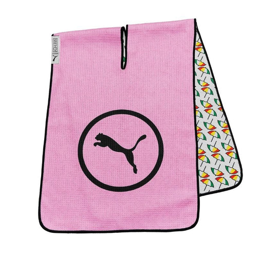 PUMA Arnold Palmer Umbrella Microfiber Golf Towel Pink