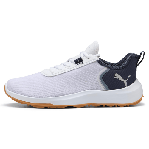 PUMA FUSION Crush Sport Spikeless Golf Shoes Puma White Navy Gum Medium